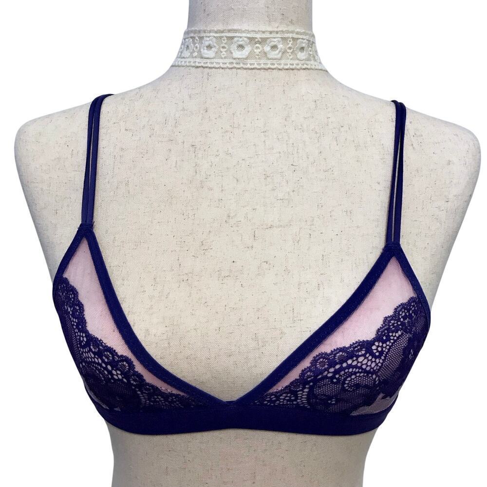 Anthropologie Real Underwear NWT Triangle Mesh Bra Women S